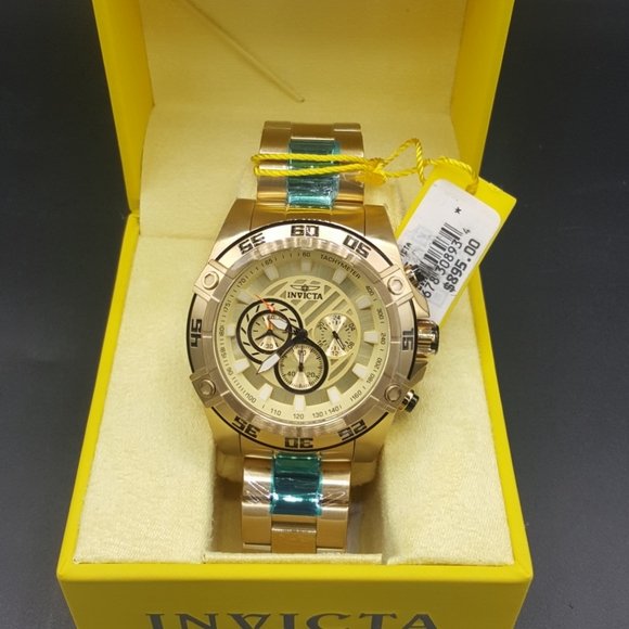 New Invicta 50mm Speedway Viper Gen III Chronograph 18K GT  BRAND NEW INVICTA SPEEDWAY VIPER CHRONOGRAPH